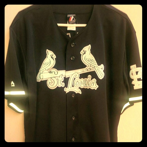 black stl cardinals jersey